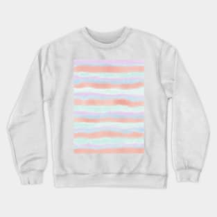 Pastel Rainbow Watercolour Print Crewneck Sweatshirt